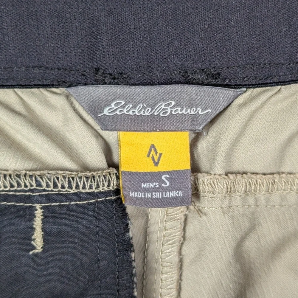 Eddie Bauer Travex Mens Khaki Tan Stretch Hiking‎ Shorts Mens Small 11007042